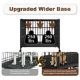 thumbnail image 4 of 42 Inch Heavy Duty Dog Crate with Wheels，Indestructible Escape-Proof Dog Cage for Large Dogs, Extra Large XL XXL Indestructible Dog Crate with Removable Tray., 4 of 6