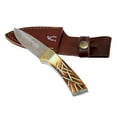 thumbnail image 2 of TheBoneEdge 6" Bone Handle Hand Made Knife Full Tang The Bone Edge 5666, 2 of 2