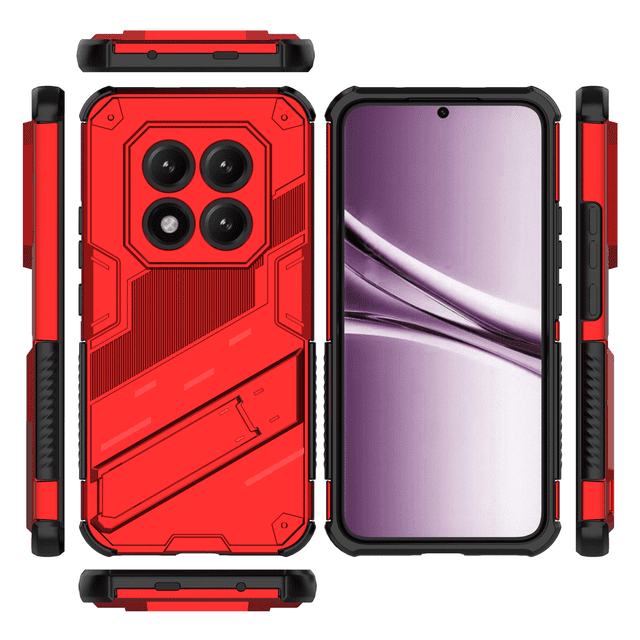 Funda GANGXUN Antigolpes para Xiaomi Redmi Note 15 Pro Plus 5G con Soporte Invisible, Antihuellas y Protección Completa