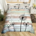 thumbnail image 2 of Erosebridal Flying Flower Dandelion Duvet Cover King,Rustic Cabin Comforter Cover King,Ultra Soft Reversible Duvet Cover King,Teenager Bedroom Decor,3 Pieces(No Comforter), 2 of 7