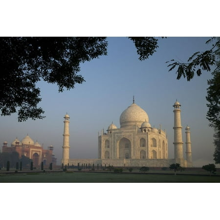 Taj Mahal at Sunrise, UNESCO World Heritage Site, Agra, Uttar Pradesh, India, Asia Print Wall Art By Peter (Best E Shopping Sites In India)