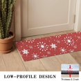 thumbnail image 3 of Red Christmas Snowflake Pattern Door Rugs,Washable Non Slip Door Mats Indoor,Decorative Door Mats,Entry Mat Indoor for Entrance,Bedroom,Kitchen,Bathroom,16"x47", 3 of 6