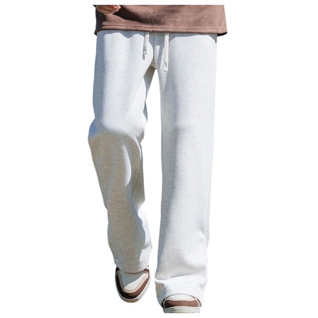 Pantalon de Survêtement à Jambe Grand Drapé pour Homme - Polyester, Coupe Ample pour Tenue Décontractée