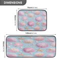 thumbnail image 3 of 2-Piece Kitchen Rugs Set Non-Slip Mats Carpet Floor for Kitchen, Bathroom (19.7"x27.6" & 19.7"x47.2") Seashells and Pearls Pattern, 3 of 7