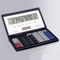 thumbnail image 2 of YSTIANN 12-Digit Solar Dual Power Calculator, Large Display with Folding Cover, Big Buttons for Easy Use, Portable Financial Tool for Office Accounting, Business & School WJ85-4876, 2 of 7