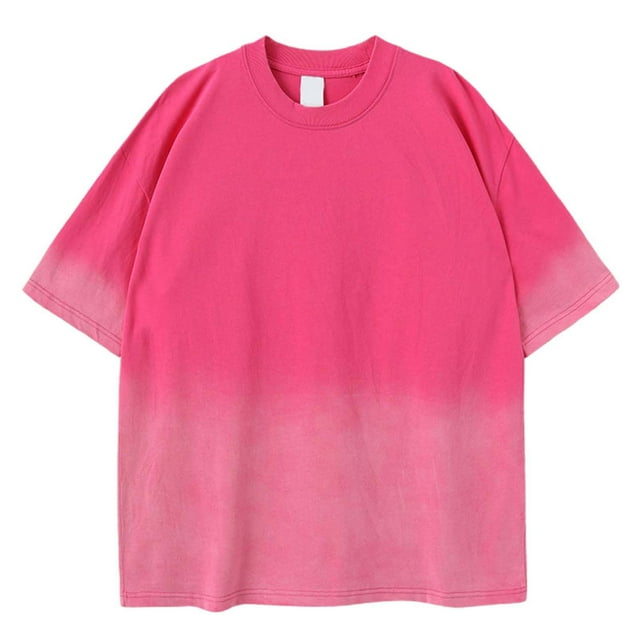 Men's Summer Tie - Dye Retro - Style Short - Sleeve T - Shirt