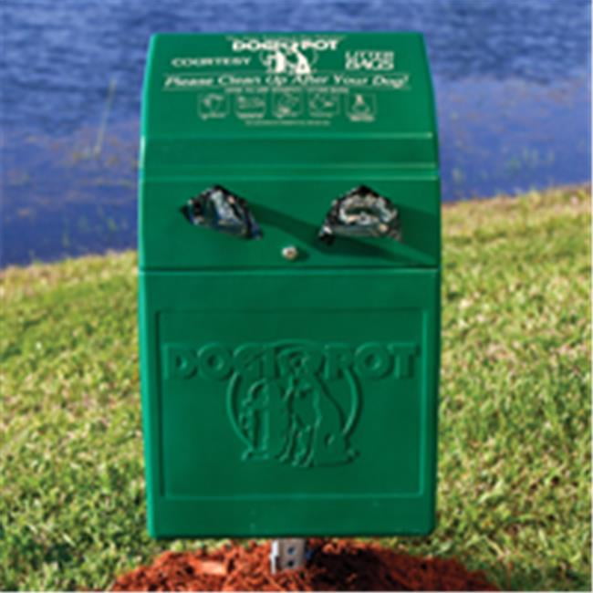Dogipot 10052 Dog Valet Polyethylene Pet Waste Station & Receptacle