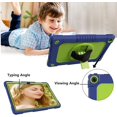 thumbnail image 7 of FIEWESEY for Lenovo M10 Plus 3rd Gen Tablet Case Built in Rotating Kickstand Shoulder Strap Hand Strap Hybrid Shockproof Armor Kids Friendly Case for Lenovo M10 Plus 10.6 inch 2022 - Navy+Green, 7 of 7