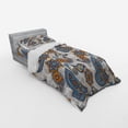 thumbnail image 2 of Ambesonne Floral Bedding Set 3 Pcs, Paisley, Twin XL, Violet Blue Marigold, 2 of 2