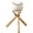 1 PACK, variant on Jinerra Baseball Stand Holder Wooden Display Stand for Round Items up to 9" Circumference, Mini Baseball Bat Design with Ring, Home Office Decor Gift for Baseball Fans – 1/2/4 Packs Available