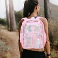 thumbnail image 3 of Shisuyan Clear Backpack for Stadium Events Mini Clear Bag with Front Pocket Backpack for Concert Sport Events Work Travel, 3 of 8