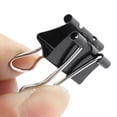 thumbnail image 2 of 20mm Metal Desk Paper Document Office Stationery Binder Clips Black 24 Pcs, 2 of 2