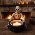 thumbnail image 5 of Witch Halloween Decorations with Halloween Candle Holder, Halloween Party Decor for Adults, Cute Halloween Decorations - 1 Piece, 5 of 6