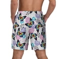 thumbnail image 4 of Uemuo Bright Butterflies1 Pattern Mens Swim Trunks Quick Dry Board Shorts with Mesh Lining, Stretch Beach Shorts Quick Dry No-Chafing Board Shorts-Medium, 4 of 9