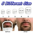 thumbnail image 3 of Face Hair Shaping Template, Portable 2 Set Clear Contour Beard Shaving Template 5 Different Size  for Male, 3 of 7