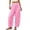 Pink, variant on UOCUFY Womens Wide Leg Pajamas Pants Fall Gingham Casual Lounge Sweatpants | Fall Outfits 2026,Wide Leg Elastic Waist Pants with Pockets Pink,Size S