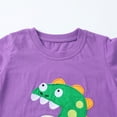thumbnail image 4 of HILEELANG Little Boy Summer Short Sleeve Tees Blue Crocodile Shirts Cotton Casual Graphic Crewneck Raglan sleeves T Shirts 3PC 5T, 4 of 5