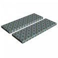thumbnail image 1 of Modern Bench Cushion Set of 2, Geometric Pattern with Twisted Tangled 3D Style Lines Curves and Waves, Standard Size Foam Pad and Decorative Cover, Grey Marigold Pale Blue, by Ambesonne, 1 of 4
