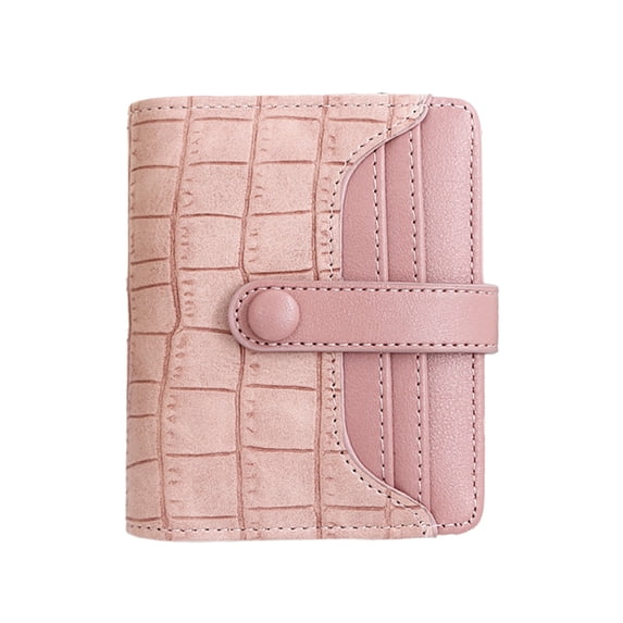 Short purse fashion simple zipper bag stone pattern solid color hand bag card bag buckle coin purse