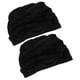 thumbnail image 3 of 2 gorros de natación plisados impermeables para mujer, protectores auditivos para natación (negro), 3 of 7