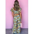 thumbnail image 2 of Stylish Summer Jumpsuit: Floral Print, Cut Out Waist, and Wide Leg Design | [ZhiHiMeRi] | (US 8-10)M, 2 of 8