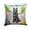 Belgian Sheepdog 6564, variant on Curly-Coated Retriever Spring Path Throw Pillow 14 in x 14 in