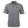 thumbnail image 2 of Men's Cutter & Buck Black Louisville Cardinals Big & Tall Team Logo Virtue Eco Pique Stripe Recycled Polo, 2 of 3