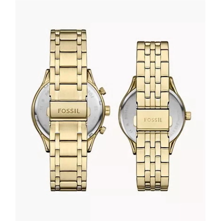 Fenmore Multifunction Gold-Tone Stainless Steel Watch Set