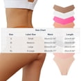 thumbnail image 2 of VONCOS Seamless No Show Panties for Women - Cheeky Low Rise Laser Cut Underwear in Heather Gray, Comfort Fit for Leggings & Yoga,Size L, 2 of 2