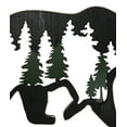 thumbnail image 6 of Rustic Black Bear With Pine Trees Forest Silhouette Cutout Wooden Wall Decor, 6 of 9