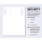 Compuchecks 500 High security Blank Check Top - Brown Mazed - Computer Voucher Checks Compatible with QuickBooks And Any laser Or Inkjet Printer