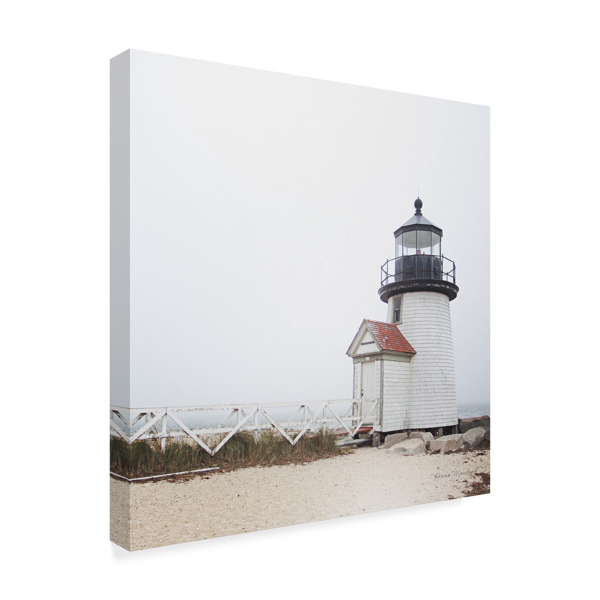 Trademark Fine Art 'Brant Point Light' Canvas Art by Laura Marshall