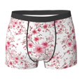 thumbnail image 6 of Men's Boxer Briefs, blooming pink berry blossoms Soft Comfy Mens Underwear Boxer Briefs Breathable With Widen Waist, 6 of 7