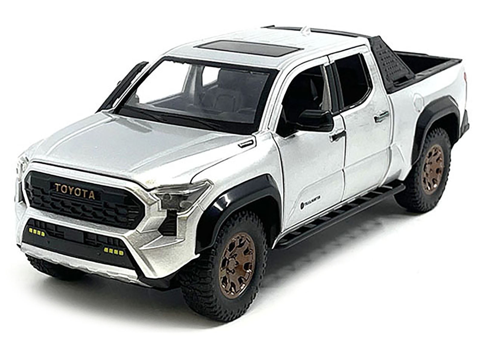 2024 Toyota Tacoma Trailhunter Edition Pickup Truck Silver Metallic 1/24 Diecast Model Car