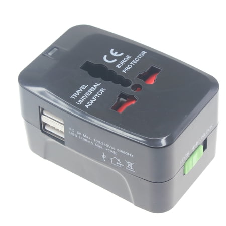 International Charger for iPhone 15/Pro/Max/Plus - USB 2-Port Travel Adapter Plug Converter AC Power World Adaptor for iPhone 15/Pro/Max/Plus