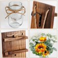 thumbnail image 2 of Lámpara Mason 2uds, girasol, flor artificial, decoración de plantas artificiales, decoración de pared creativa, lámpara de pared de salón, lámpara de pared ER, 2 of 5