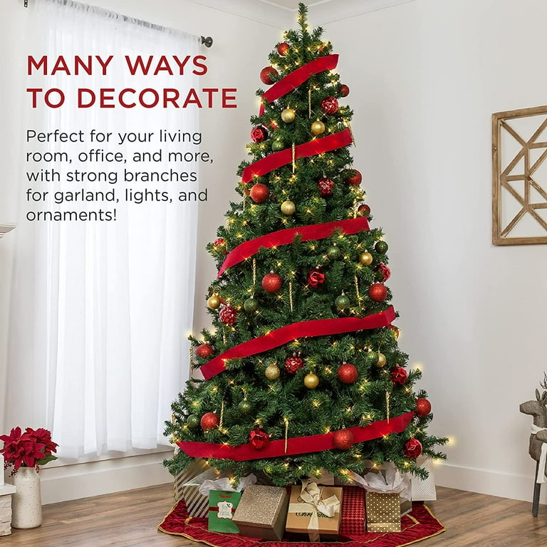 Vebreda Artificial Christmas Tree 6ft with 1,000 Tips, Metal