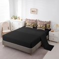 thumbnail image 5 of Feelyou Farmhouse Bear Print Bedding Comforter Set 7pcs for Teen, Vintage Red Buffalo King Bedding Sets, Hippie Texas Stars Reversible Bed Sheets, Ultra Soft Bedroom Decor, 5 of 8