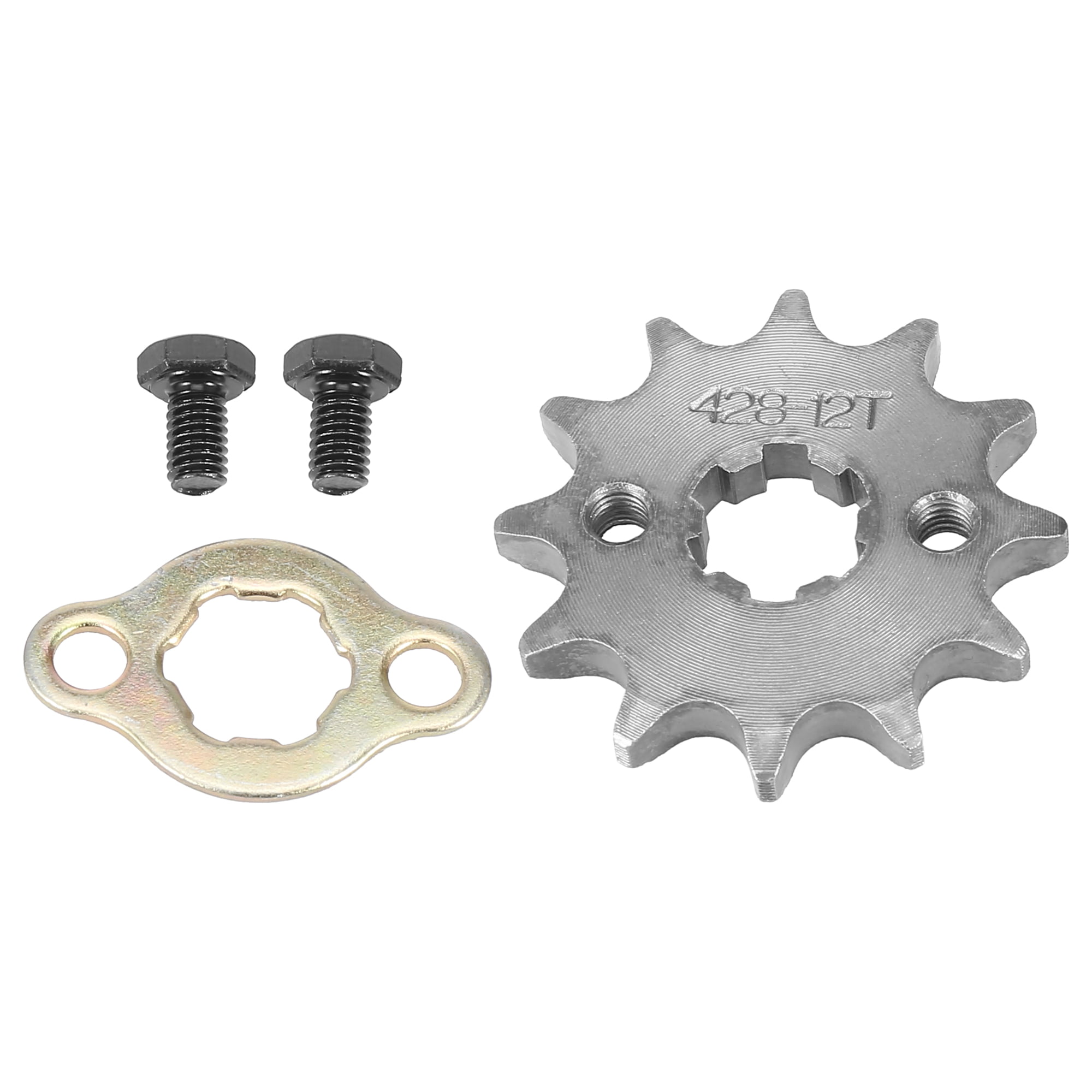 Chain 428 12 Tooth Front Engine Sprocket Dirt  ATV Moped 17mm Shaft 
