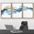 thumbnail image 2 of wall26 Framed Canvas Print Wall Art Pastel Watercolor Blue Yellow Smoke Waves Abstract Shapes Illustrations Modern Art Decorative Boho Multicolor for Living Room, Bedroom, Office - 24"x36"x, 2 of 5