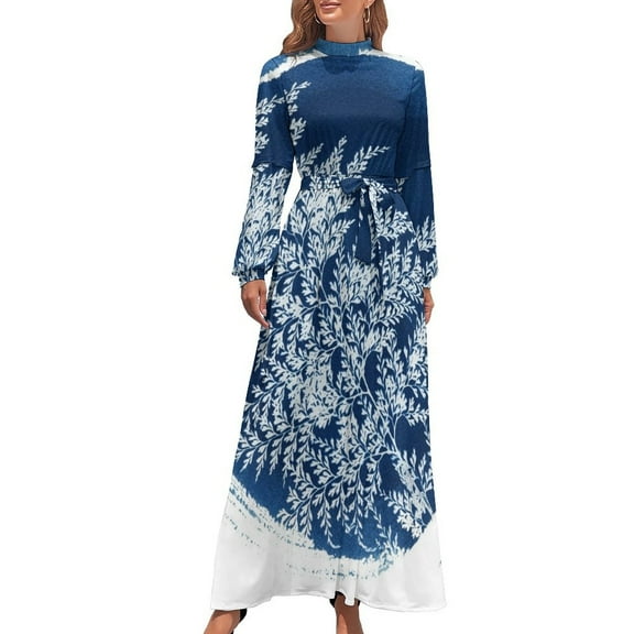 Hawaiian Palapalai Fern Long Dress Dress woman women clothes