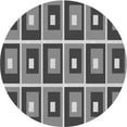 thumbnail image 1 of Ahgly Company Machine Washable Indoor Round Transitional Black Area Rugs, 3' Round, 1 of 7