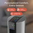 thumbnail image 6 of Lasko 42" 1500W All Season Tower Fan and Space Heater with Timer and Remote, Gray, FH515, 6 of 17