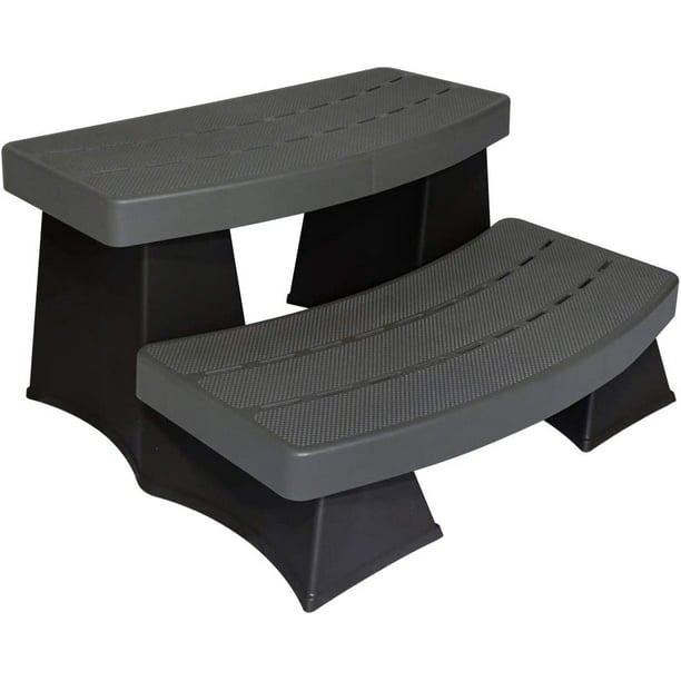 Spa & Hot Tub Steps Grey & Black
