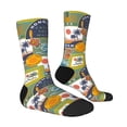 thumbnail image 4 of Yiaed Hawaiian Style Print Great elasticity Crew Socks Sports socks for Men and Women, 4 of 5