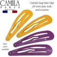 thumbnail image 4 of Southwit Paris CP1330A French Hair Snap Clip Barrette, Hair Slides Clic Clac for Women, Styling Girls Side Slide-in Metal Snap Pin Hair Accessories for Women. Strong Hold, No Slip Grip, Made in France, 4 of 5