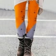 thumbnail image 2 of Holloyiver Halloween Leggings for Women Brushed Halloween Leggings Ankle Length Seasonal Printed Leggings High Waist Pants Halloween Tights Orange Graphic Tees for Women For S-2XL, 2 of 5