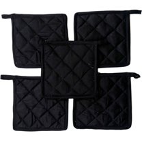 100% Cotton Pot Holders for Kitchen 7" x 7" Inches Heat Resistant Pot Holder Pack of 12 Navy Blue