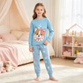 thumbnail image 2 of FEDPOP Toddler Girls Pajamas Cat Graphic Long Sleeve Sleepwear Kids Pjs Set Size 3T, 2 of 7