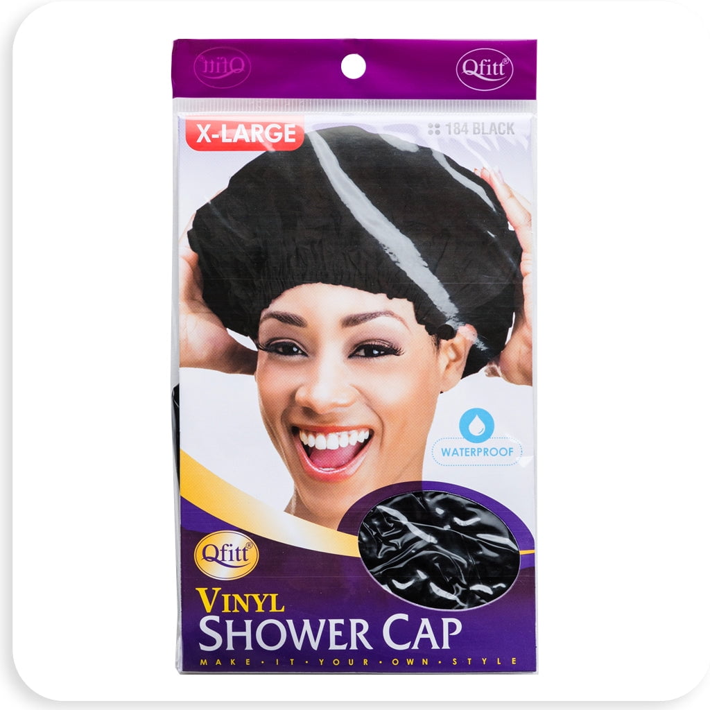 M&M 184 Vinyl Shower Cap XLarge Black